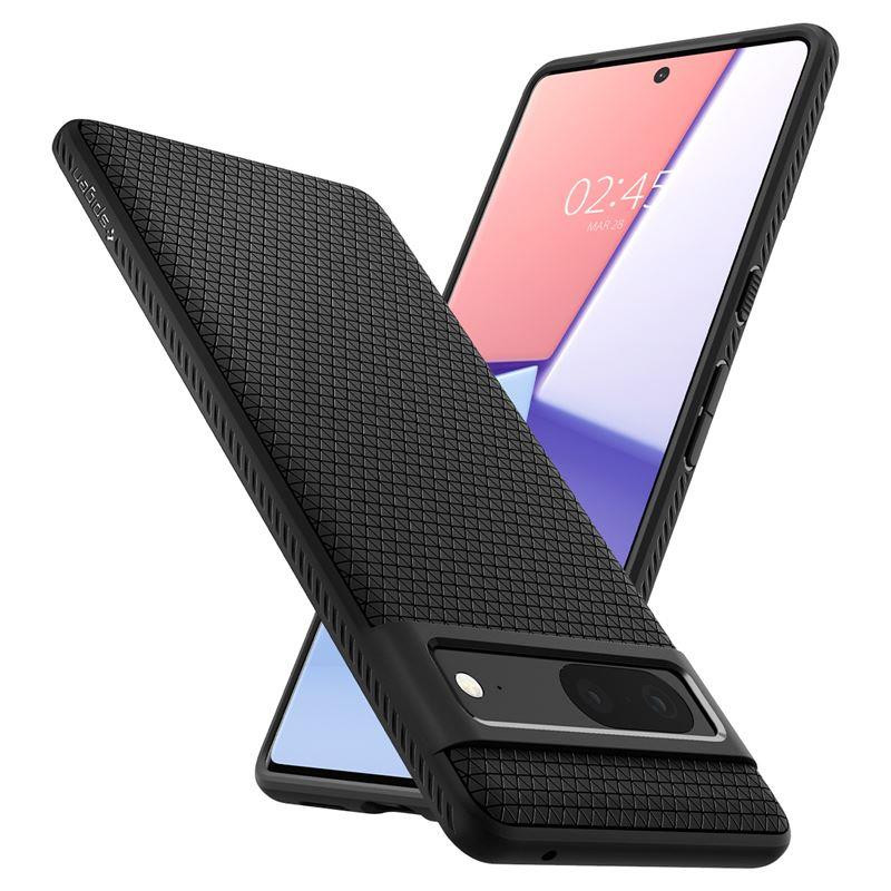 Spigen Liquid Air dėklas, skirtas Google Pixel 7 – matinė juoda