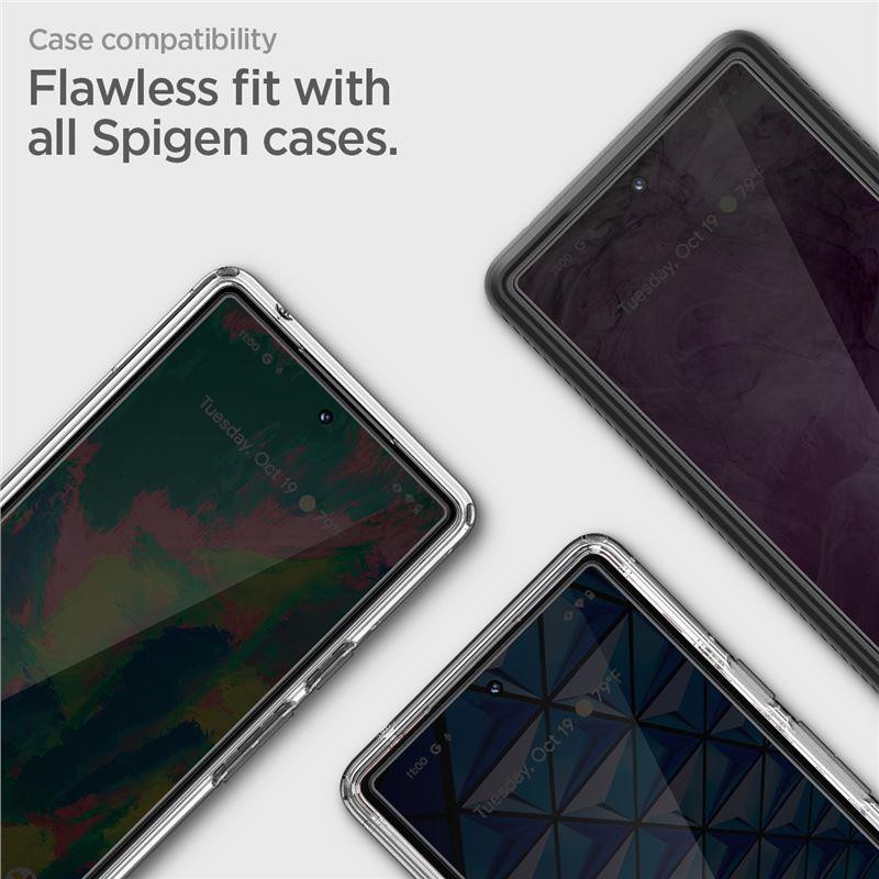 Spigen ALM Glas.tR Plonas grūdintas stiklas, skirtas Google Pixel 7 - 2 vnt.