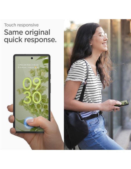 Spigen ALM Glas.tR Plonas grūdintas stiklas, skirtas Google Pixel 7 - 2 vnt. Spigen ALM Glas.tR Plonas grūdintas stiklas, skirtas Google Pixel 7 - 2 vnt.