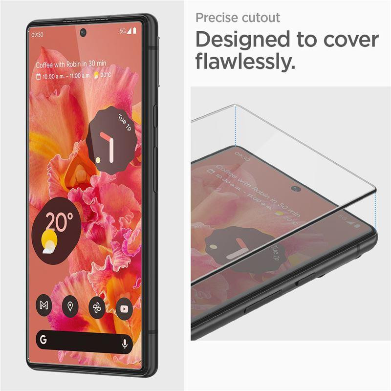 Spigen ALM Glas.tR Plonas grūdintas stiklas, skirtas Google Pixel 7 - 2 vnt.