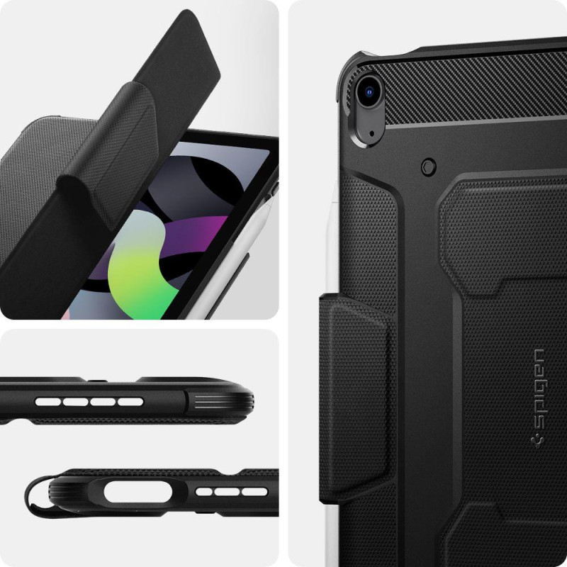„Spigen Rugged Armor Pro“ dėklas, skirtas iPad Air 4 2020 / 5 2022 – juodas