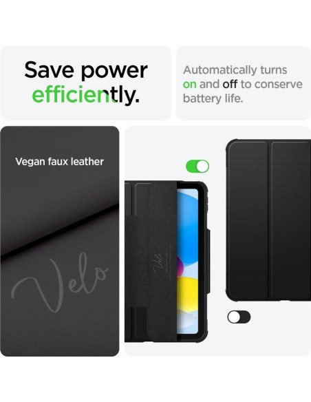 „Spigen Rugged Armor Pro“ dėklas, skirtas iPad Air 4 2020 / 5 2022 – juodas „Spigen Rugged Armor Pro“ dėklas, skirtas iPad Air 4 2020 / 5 2022 – juodas