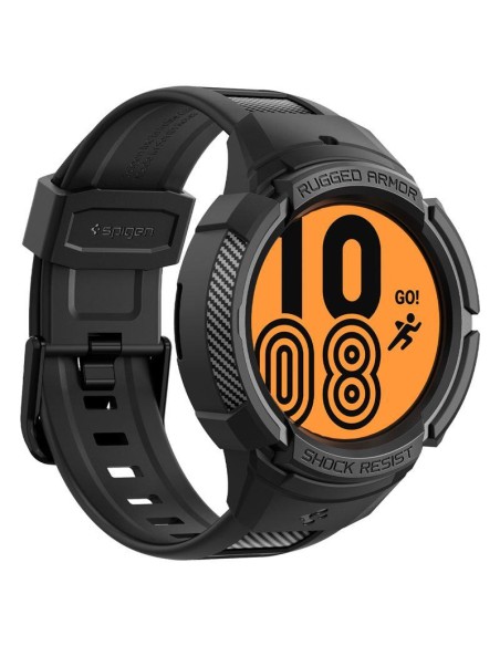 Spigen Rugged Armor Pro dėklas su dirželiu, skirtas Samsung Galaxy Watch 5 Pro (45 mm) - juodas Spigen Rugged Armor Pro dėklas su dirželiu, skirtas Samsung Galaxy Watch 5 Pro (45 mm) - juodas