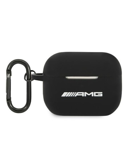 AMG Silicone Big Logo dėklas, skirtas AirPods Pro - juodas AMG Silicone Big Logo dėklas, skirtas AirPods Pro - juodas