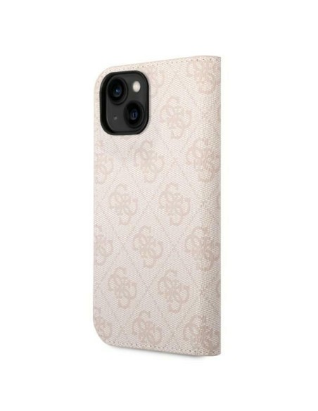 Guess 4G Vintage Gold Logo dėklas, skirtas iPhone 14 Plus - rožinis Guess 4G Vintage Gold Logo dėklas, skirtas iPhone 14 Plus - rožinis