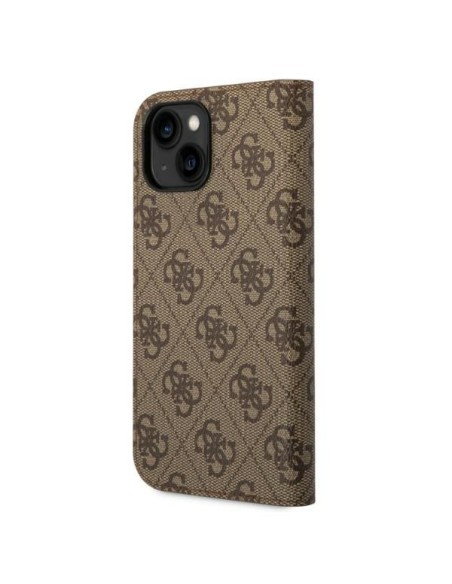 Guess 4G Vintage Gold Logo dėklas, skirtas iPhone 14 Plus - rudas Guess 4G Vintage Gold Logo dėklas, skirtas iPhone 14 Plus - rudas