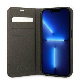 Guess 4G Vintage Gold Logo dėklas, skirtas iPhone 14 Plus - rudas