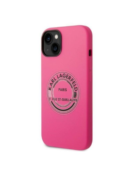 Karl Lagerfeld Silicone RSG dėklas iPhone 14 Plus - rožinis Karl Lagerfeld Silicone RSG dėklas iPhone 14 Plus - rožinis