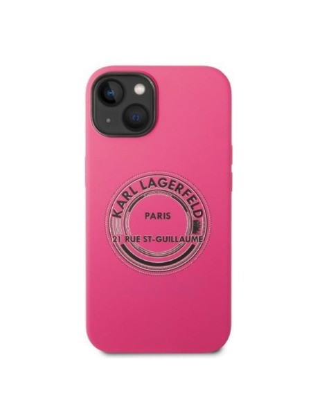 Karl Lagerfeld Silicone RSG dėklas iPhone 14 Plus - rožinis Karl Lagerfeld Silicone RSG dėklas iPhone 14 Plus - rožinis
