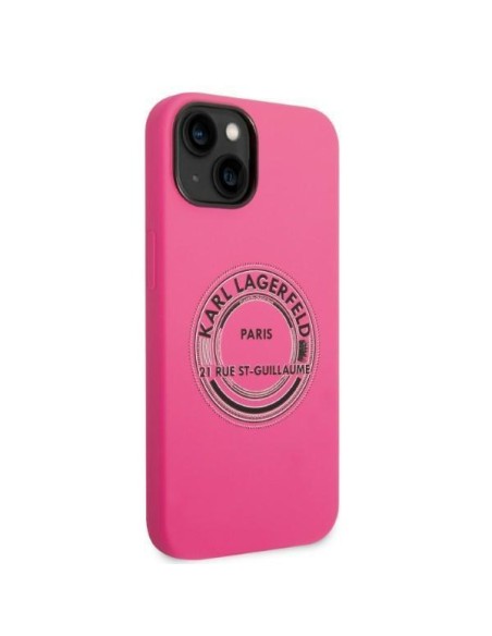 Karl Lagerfeld Silicone RSG dėklas iPhone 14 Plus - rožinis Karl Lagerfeld Silicone RSG dėklas iPhone 14 Plus - rožinis