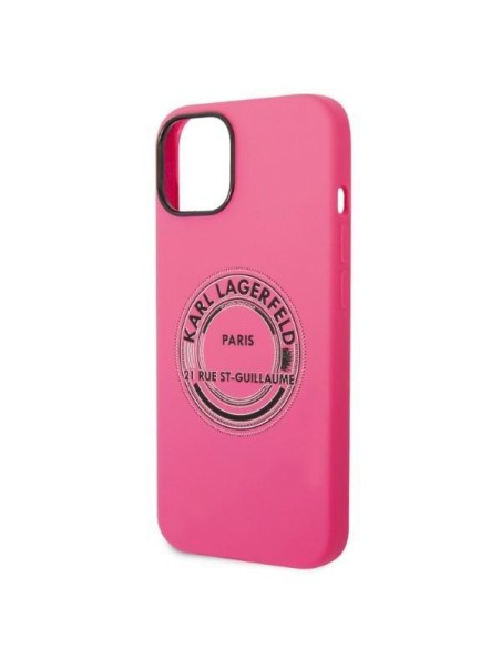 Karl Lagerfeld Silicone RSG dėklas iPhone 14 Plus - rožinis Karl Lagerfeld Silicone RSG dėklas iPhone 14 Plus - rožinis