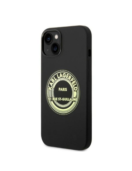 Karl Lagerfeld Silicone RSG dėklas iPhone 14 Plus - juodas Karl Lagerfeld Silicone RSG dėklas iPhone 14 Plus - juodas