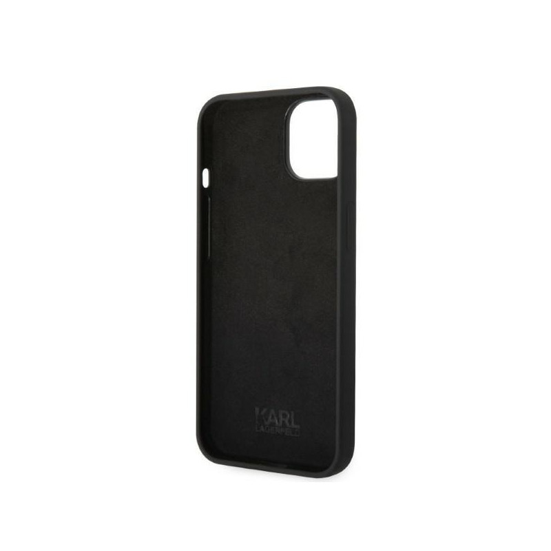 Karl Lagerfeld Silicone RSG dėklas iPhone 14 Plus - juodas