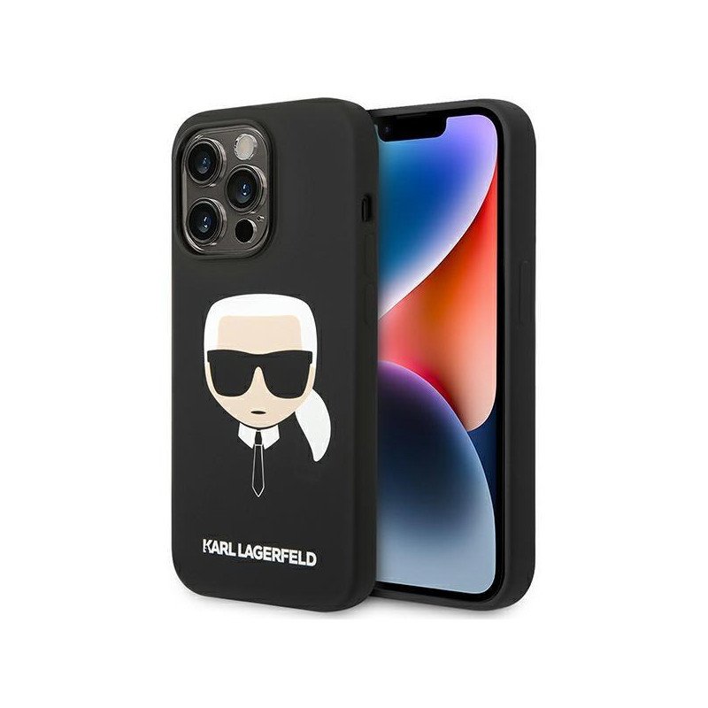 Karl Lagerfeld Silikoninis Karl& 39 s Head dėklas iPhone 14 Pro Max - juodas Karl Lagerfeld Silikoninis Karl& 39 s Head dėklas iPhone 14 Pro Max - juodas