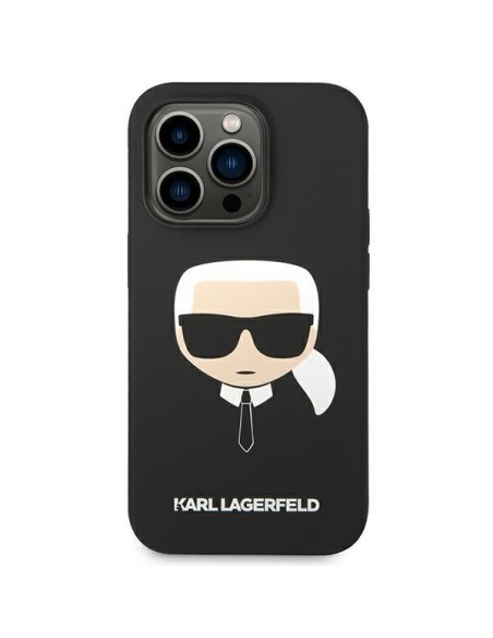 Karl Lagerfeld Silikoninis Karl& 39 s Head dėklas iPhone 14 Pro Max - juodas Karl Lagerfeld Silikoninis Karl& 39 s Head dėklas iPhone 14 Pro Max - juodas