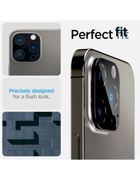 Spigen Optik.tR kameros apsauga iPhone 14 Pro / Pro Max / 15 Pro / Pro Max - Juoda 2 vnt. Spigen Optik.tR kameros apsauga iPhone 14 Pro / Pro Max / 15 Pro / Pro Max - Juoda 2 vnt.