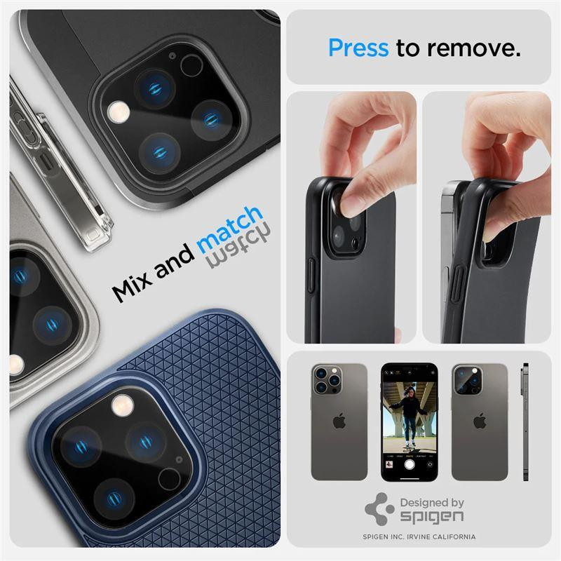 Spigen Optik.tR kameros apsauga iPhone 14 Pro / Pro Max / 15 Pro / Pro Max - Juoda 2 vnt.