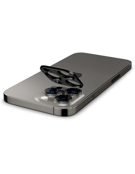 Spigen Optik.tR kameros apsauga iPhone 14 Pro / Pro Max / 15 Pro / Pro Max - Juoda 2 vnt. Spigen Optik.tR kameros apsauga iPhone 14 Pro / Pro Max / 15 Pro / Pro Max - Juoda 2 vnt.