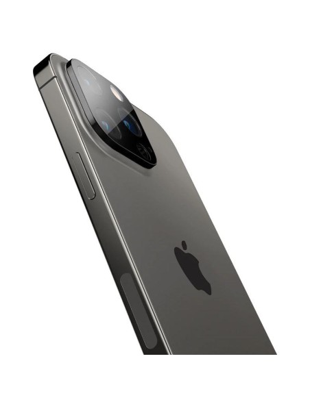 Spigen Optik.tR kameros apsauga iPhone 14 Pro / Pro Max / 15 Pro / Pro Max - Juoda 2 vnt. Spigen Optik.tR kameros apsauga iPhone 14 Pro / Pro Max / 15 Pro / Pro Max - Juoda 2 vnt.