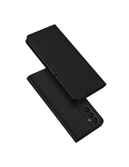 Dux Ducis Skin Pro dėklas, skirtas Samsung Galaxy A14 4G / 5G dangtelis su apverčiamu kortelių piniginės stovu juodas Dux Ducis Skin Pro dėklas, skirtas Samsung Galaxy A14 4G / 5G dangtelis su apverčiamu kortelių piniginės stovu juodas