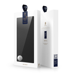 Dux Ducis Skin Pro dėklas, skirtas Samsung Galaxy A14 4G / 5G dangtelis su apverčiamu kortelių piniginės stovu juodas