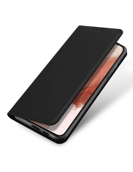 Dux Ducis Skin Pro dėklas, skirtas Samsung Galaxy S23 dangteliu su atvartu kortelės piniginės stovu juodas Dux Ducis Skin Pro dėklas, skirtas Samsung Galaxy S23 dangteliu su atvartu kortelės piniginės stovu juodas