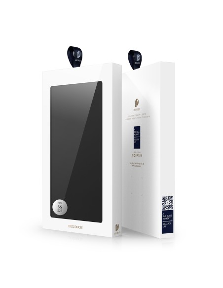 Dux Ducis Skin Pro dėklas, skirtas Samsung Galaxy S23 dangteliu su atvartu kortelės piniginės stovu juodas Dux Ducis Skin Pro dėklas, skirtas Samsung Galaxy S23 dangteliu su atvartu kortelės piniginės stovu juodas