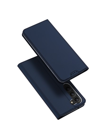 Dux Ducis Skin Pro dėklas, skirtas Samsung Galaxy S23+ dangtelis su atvartu kortelės piniginės stovu mėlynas Dux Ducis Skin Pro dėklas, skirtas Samsung Galaxy S23+ dangtelis su atvartu kortelės piniginės stovu mėlynas