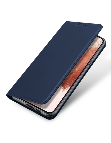 Dux Ducis Skin Pro dėklas, skirtas Samsung Galaxy S23+ dangtelis su atvartu kortelės piniginės stovu mėlynas Dux Ducis Skin Pro dėklas, skirtas Samsung Galaxy S23+ dangtelis su atvartu kortelės piniginės stovu mėlynas