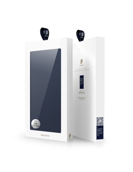 Dux Ducis Skin Pro dėklas, skirtas Samsung Galaxy S23+ dangtelis su atvartu kortelės piniginės stovu mėlynas Dux Ducis Skin Pro dėklas, skirtas Samsung Galaxy S23+ dangtelis su atvartu kortelės piniginės stovu mėlynas
