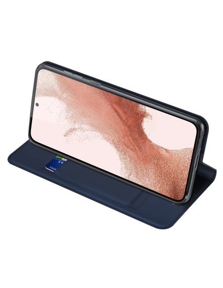 Dux Ducis Skin Pro dėklas, skirtas Samsung Galaxy S23+ dangtelis su atvartu kortelės piniginės stovu mėlynas Dux Ducis Skin Pro dėklas, skirtas Samsung Galaxy S23+ dangtelis su atvartu kortelės piniginės stovu mėlynas