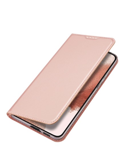 Dux Ducis Skin Pro dėklas, skirtas Samsung Galaxy S23+ dangtelis su atvartu kortelės piniginės stovu rožinis Dux Ducis Skin Pro dėklas, skirtas Samsung Galaxy S23+ dangtelis su atvartu kortelės piniginės stovu rožinis