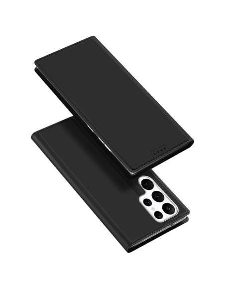 Dux Ducis Skin Pro dėklas, skirtas Samsung Galaxy S23 Ultra dangtelis su atvartu kortelės piniginės stovu juodas Dux Ducis Skin Pro dėklas, skirtas Samsung Galaxy S23 Ultra dangtelis su atvartu kortelės piniginės stovu juodas