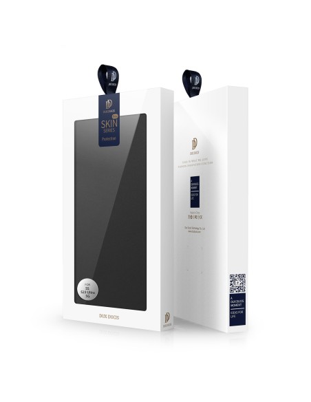 Dux Ducis Skin Pro dėklas, skirtas Samsung Galaxy S23 Ultra dangtelis su atvartu kortelės piniginės stovu juodas Dux Ducis Skin Pro dėklas, skirtas Samsung Galaxy S23 Ultra dangtelis su atvartu kortelės piniginės stovu juodas