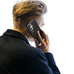 Dux Ducis Skin Pro dėklas, skirtas Samsung Galaxy S23 Ultra dangtelis su atvartu kortelės piniginės stovu juodas