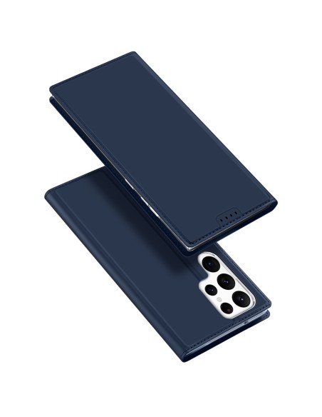Dux Ducis Skin Pro dėklas, skirtas Samsung Galaxy S23 Ultra dangtelis su atvartu kortelės piniginės stovu mėlynas Dux Ducis Skin Pro dėklas, skirtas Samsung Galaxy S23 Ultra dangtelis su atvartu kortelės piniginės stovu mėlynas