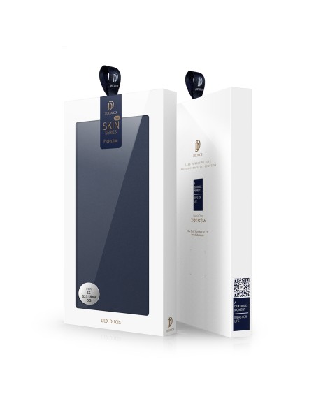 Dux Ducis Skin Pro dėklas, skirtas Samsung Galaxy S23 Ultra dangtelis su atvartu kortelės piniginės stovu mėlynas Dux Ducis Skin Pro dėklas, skirtas Samsung Galaxy S23 Ultra dangtelis su atvartu kortelės piniginės stovu mėlynas