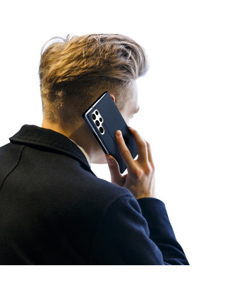 Dux Ducis Skin Pro dėklas, skirtas Samsung Galaxy S23 Ultra dangtelis su atvartu kortelės piniginės stovu mėlynas Dux Ducis Skin Pro dėklas, skirtas Samsung Galaxy S23 Ultra dangtelis su atvartu kortelės piniginės stovu mėlynas