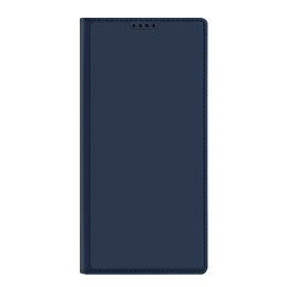 Dux Ducis Skin Pro dėklas, skirtas Samsung Galaxy S23 Ultra dangtelis su atvartu kortelės piniginės stovu mėlynas