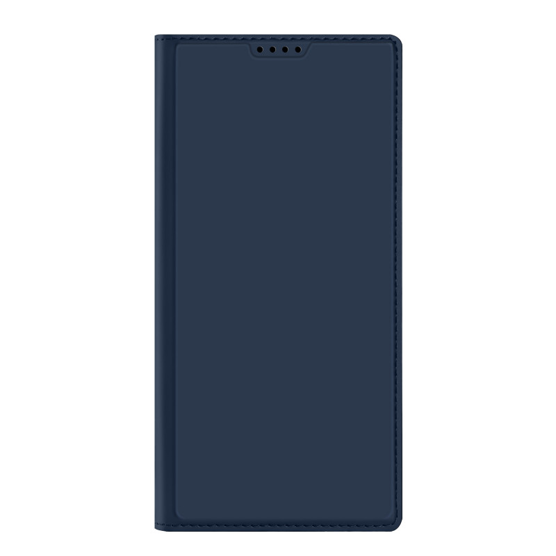 Dux Ducis Skin Pro dėklas, skirtas Samsung Galaxy S23 Ultra dangtelis su atvartu kortelės piniginės stovu mėlynas