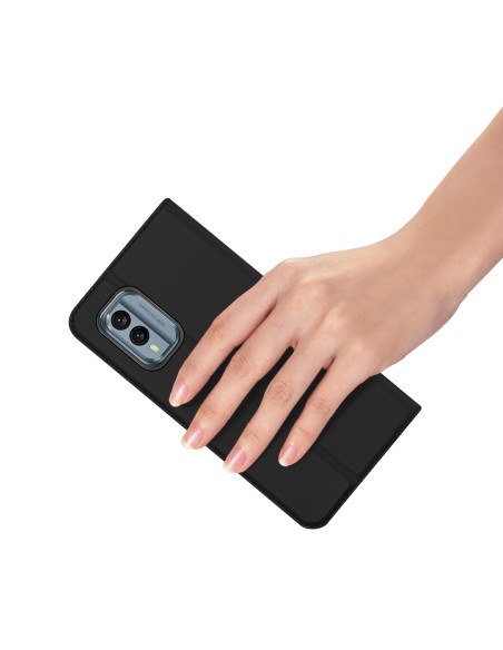 Dux Ducis Skin Pro dėklas, skirtas Nokia X30 dėklas su atvartu kortelių piniginės stovu juodas Dux Ducis Skin Pro dėklas, skirtas Nokia X30 dėklas su atvartu kortelių piniginės stovu juodas