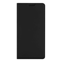 Dux Ducis Skin Pro dėklas, skirtas Nokia X30 dėklas su atvartu kortelių piniginės stovu juodas