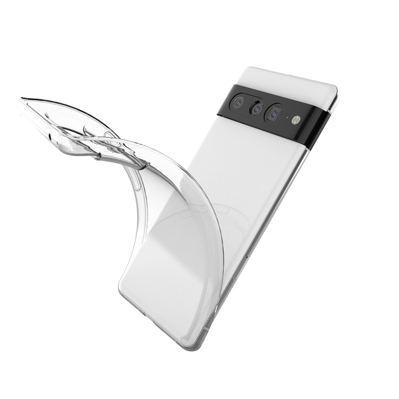 Itin skaidrus 0,5 mm Google Pixel 7 Pro Case Gel galinis dangtelis, skaidrus