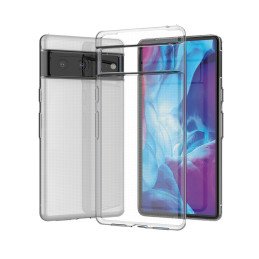 Ultra Clear 0,5 mm Google Pixel 7 dėklas, gelinis galinis dangtelis, skaidrus