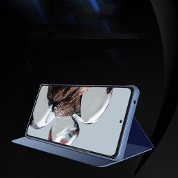 Clear View Case Xiaomi 12T Pro / Xiaomi 12T dangtelis su atvartu, juodas