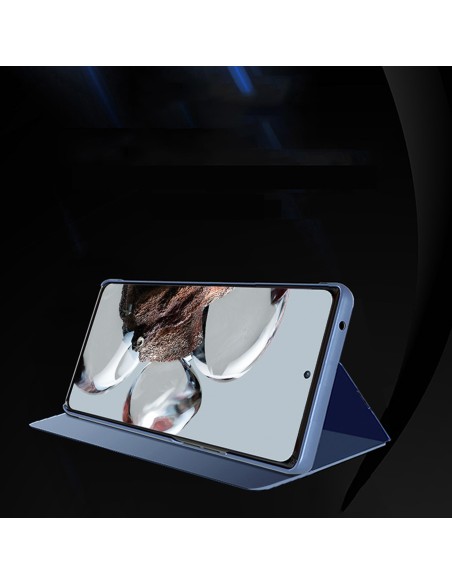 Clear View Case Xiaomi 12T Pro / Xiaomi 12T dangtelis su atvartu, juodas