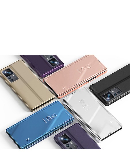 Clear View Case Xiaomi 12T Pro / Xiaomi 12T dangtelis su atvartu, juodas