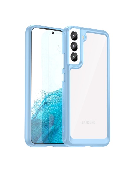 „Oper Space“ dėklas, skirtas Samsung Galaxy S23+, dangtelis lanksčiu rėmeliu, mėlynas