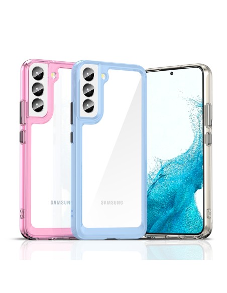 „Oper Space“ dėklas, skirtas Samsung Galaxy S23+, dangtelis lanksčiu rėmeliu, mėlynas