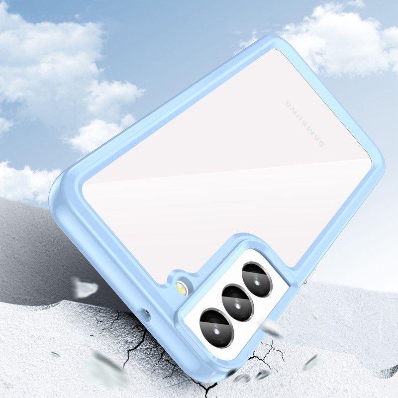 „Oper Space“ dėklas, skirtas Samsung Galaxy S23+, dangtelis lanksčiu rėmeliu, mėlynas